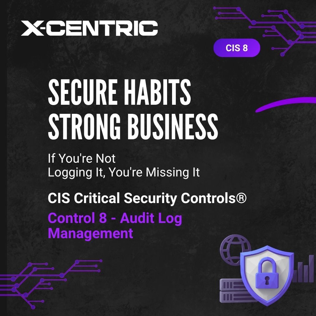 x_centric's tweet photo. If you're not logging it, you're missing it. 🔍 CIS Control 8 is about Audit Log Management — the foundation of threat detection and incident response. 

Swipe through to see why visibility starts with your logs. 

POST 1 of 2

#CyberSecurity #CISControls #SecureHabits https://t.co/j7inkvLxob