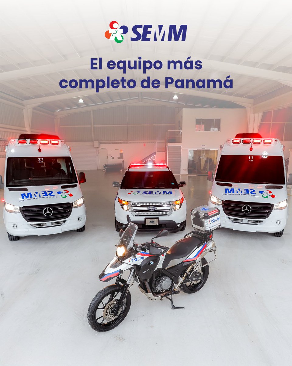 Detrás de cada atención hay más que rapidez… hay un equipo completo listo para ayudarte 💙
En SEMM, contamos con las unidades necesarias para estar contigo en todo momento 🚑
