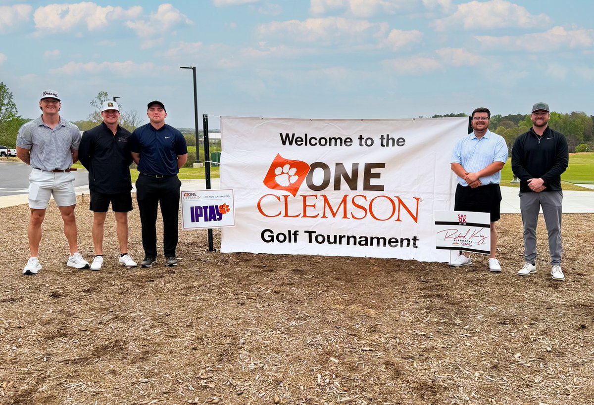 RKaySuperstore's tweet photo. Had a great time out on the course yesterday at the ONE Clemson Golf Tournament ⛳️

We’re always proud to support events that bring people together and give back to the Clemson community. 

Looking forward to the next one. 🐅 https://t.co/YnHnYS5sZg