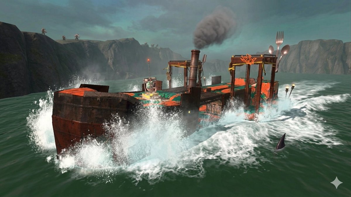 長期にわたる修繕を終え、ドンブラコは本日早朝、無事に出航いたしました。
#エイプリルフール 
#サーモンランNW