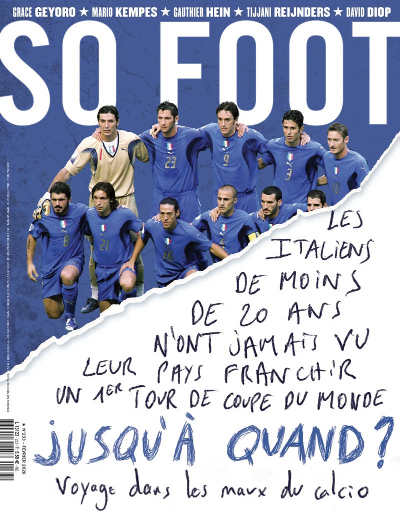 TellementJPS's tweet photo. Les italiens de moins de 20 ans devront donc attendre 2030 pour voir la Nazionale en sélection… Porca miseria. #italie #sofoot https://t.co/kuZYQHMKBJ