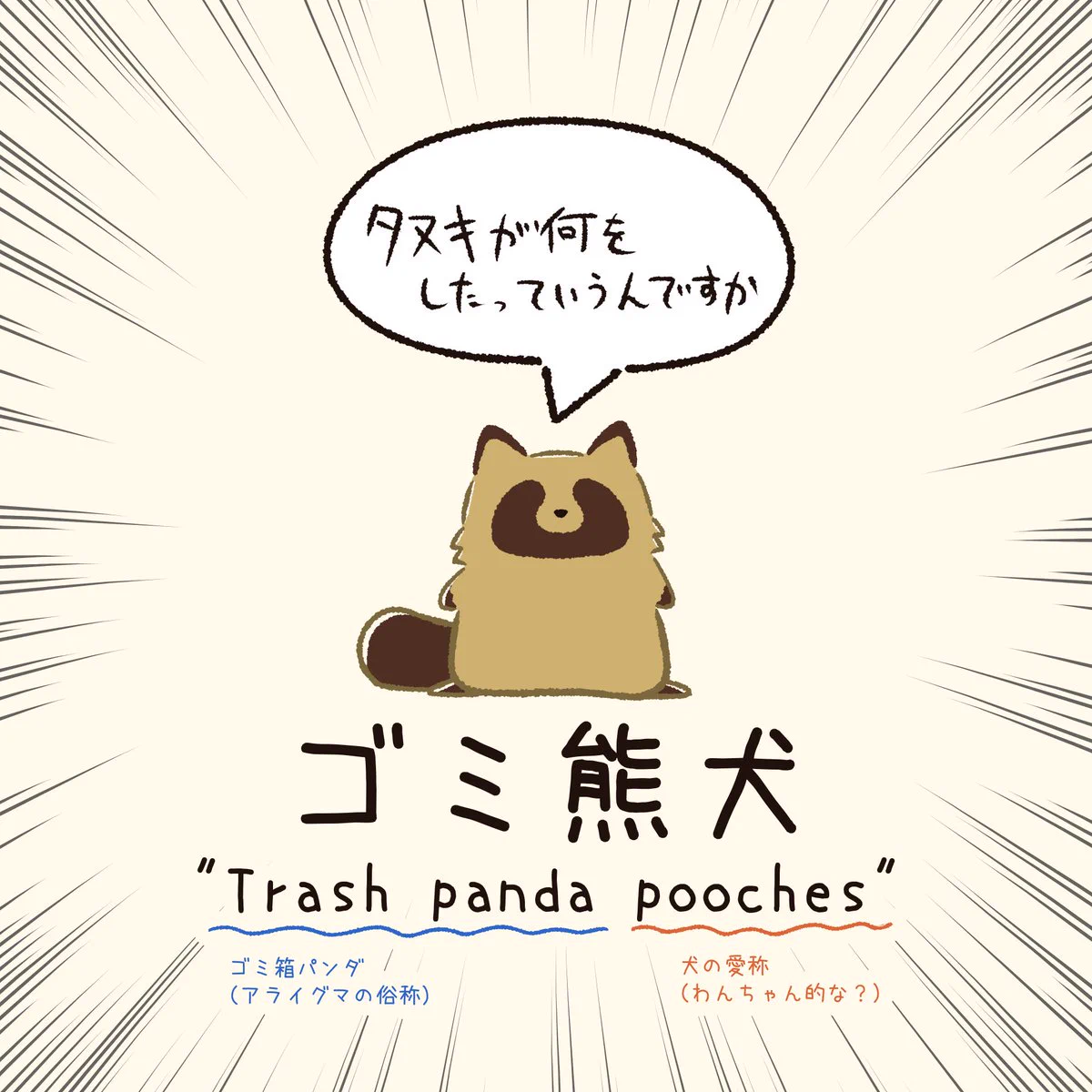 ラクーンドッグ 意味