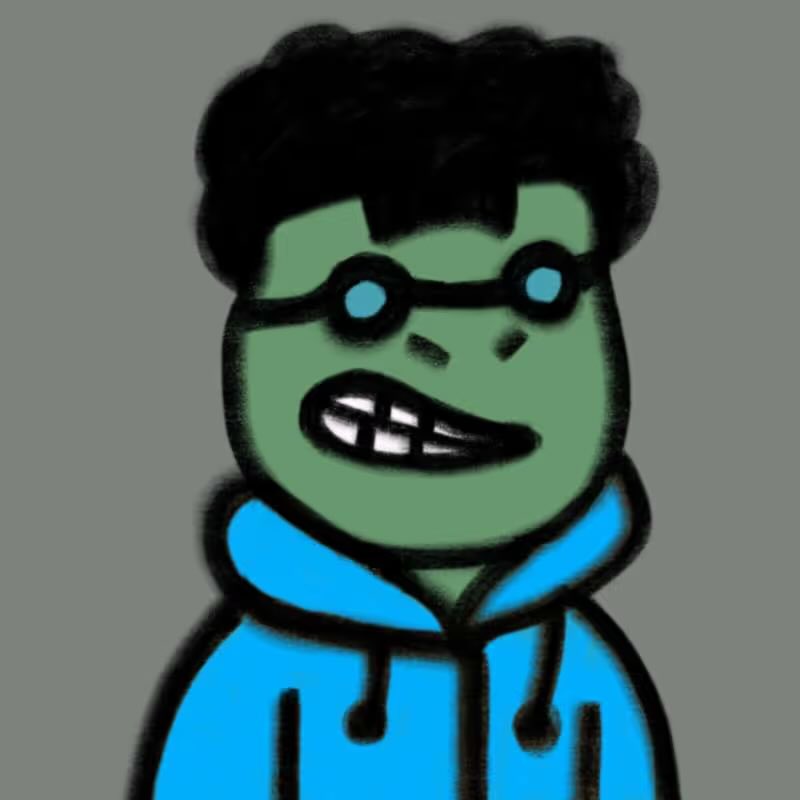 We’ve come a long way. 2days of forming community from a .1$ fp to 7$ fp right now. So happy allot of people are seeing right now what I saw at .1$ fp. Happy for dev cause he’s also crazy hardworking and deserve this success he’s getting. 

We love NFTs and we love the frogs🐸🐸