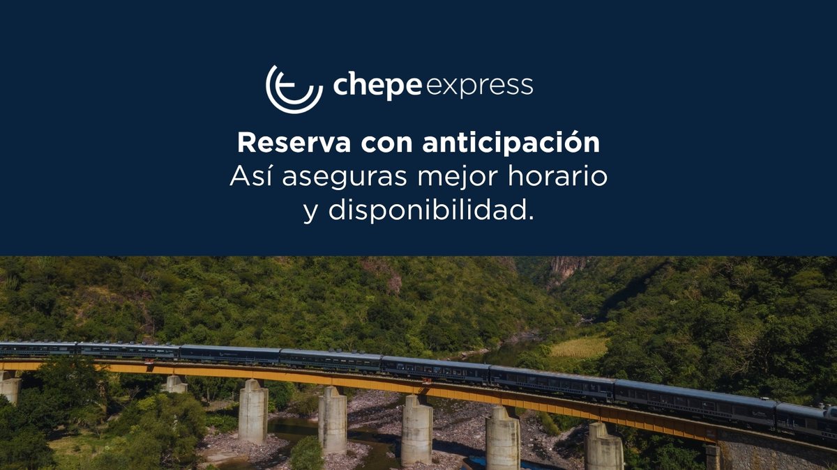 chepeexpress's tweet photo. Un gran viaje empieza antes de subirte al tren.
Aquí 3 consejos clave para planearlo mejor:
 ✔️ Define tu ruta
 ✔️ Reserva con anticipación
 ✔️ Elige tu asiento
🚆 En pocos pasos puedes tener lista tu próxima escapada.
Empieza hoy en https://t.co/qr2pF8nbwF https://t.co/TSdiJxoJV5