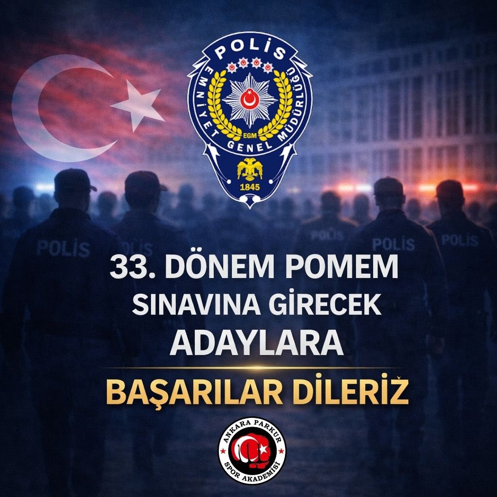 ParkurAnkara's tweet photo. 33. Dönem Pomem sınavına girecek adaylara başarılar dileriz. https://t.co/SK1VgbJkmi