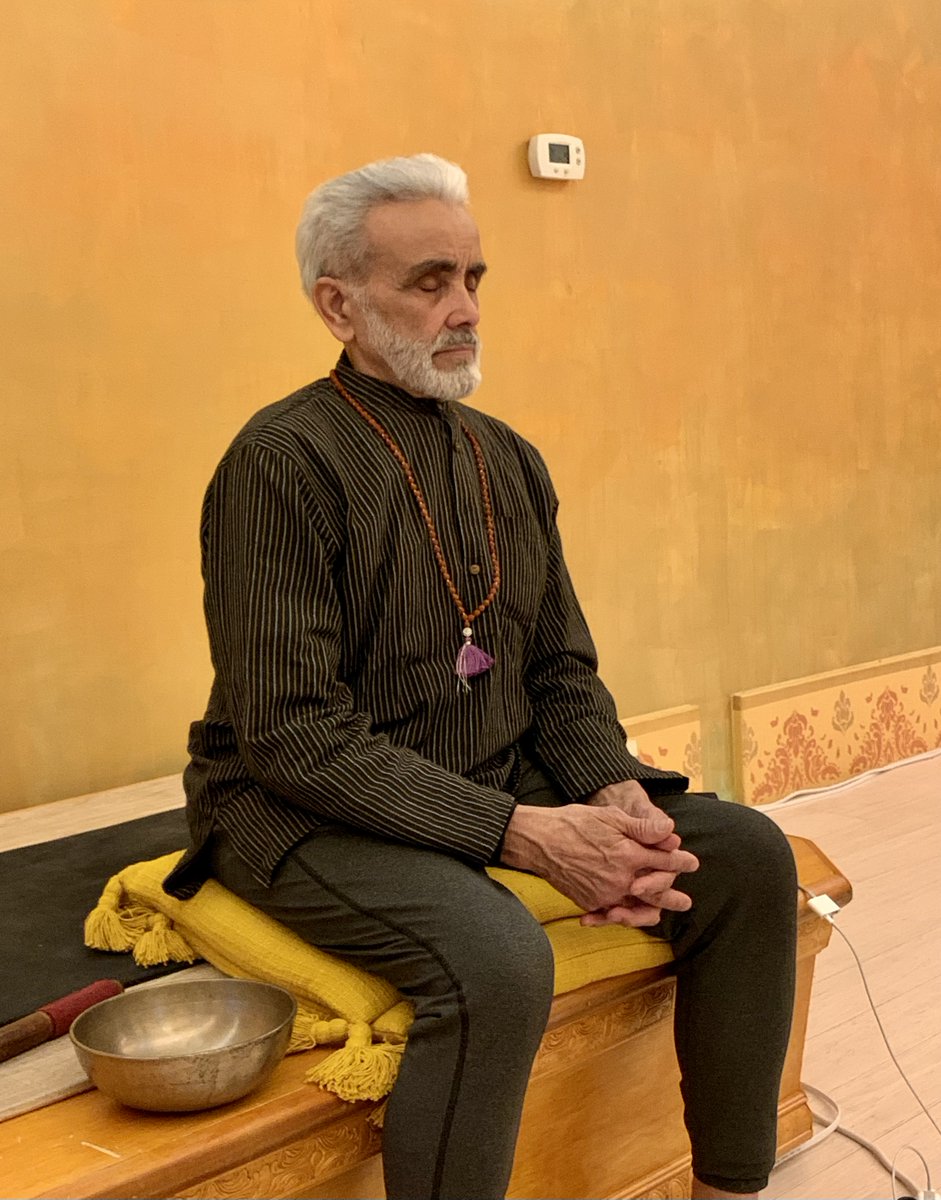 DharmaYogaNYC's tweet image. You have to have two poses:
one for meditation and Pranayama
and one for relaxation (Shavasana).
-Sri #DharmaMittra
