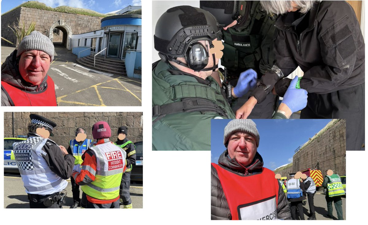 watchetCoastie's tweet photo. Last week supporting @JsyFire @JsyAmbulance @JerseyPolice with #majorincidentexercise with assurance, testing @jesip999 working & deliver presentation on benefits of #NILO role within @ASPolice . https://t.co/tjCZMKcUYe
