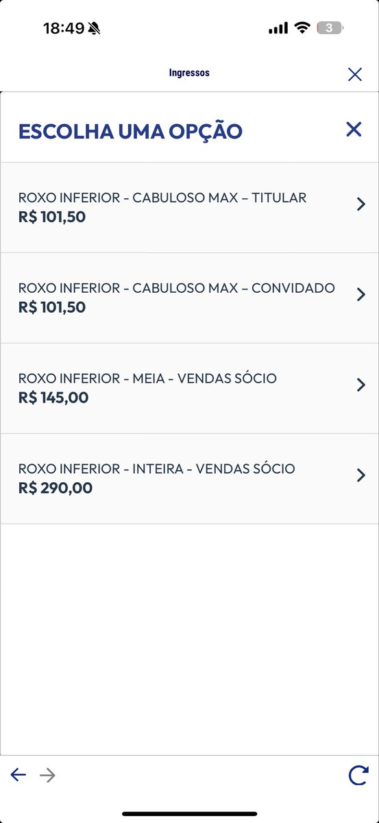 mvlr02's tweet photo. @samuelvenancio Cabuloso Max não deveria ter 4 ingressos com desconto de 65%? https://t.co/2sGbUwuAUg