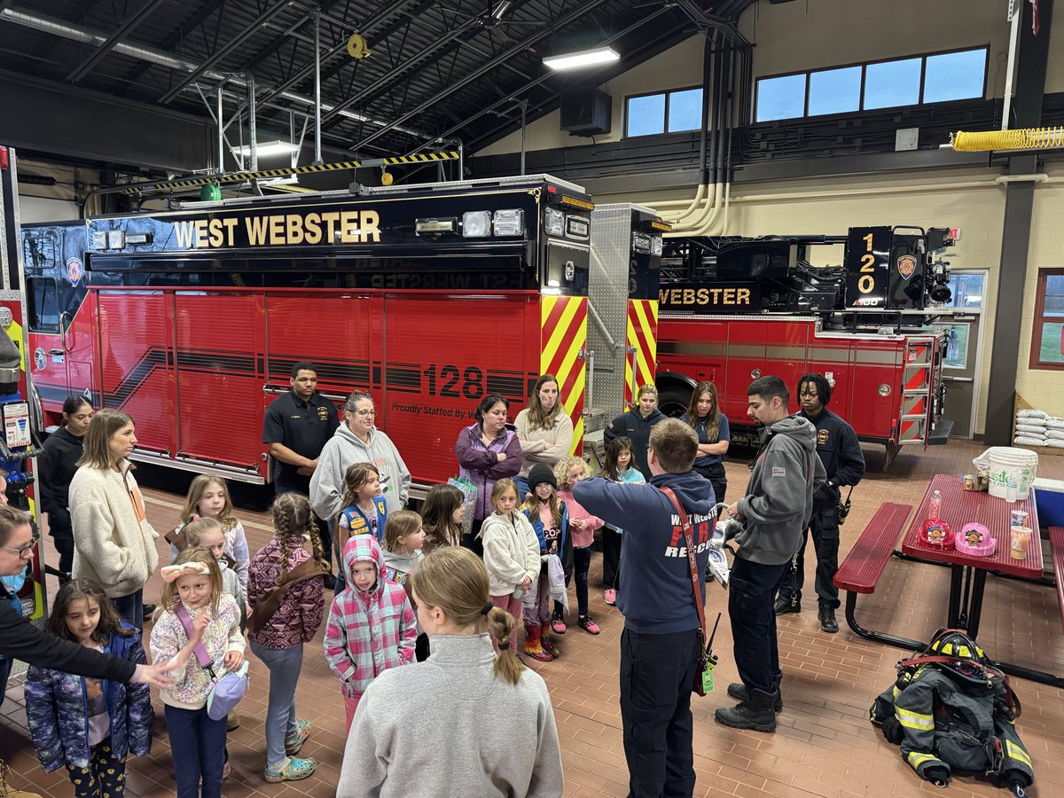 westwebsterfd's tweet photo. Girl Scout Troop 64585 visiting West Webster! https://t.co/2mT5sxW4o3