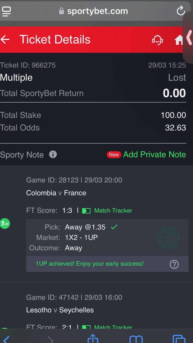 100 odds cut 2
32 odds cut 1

Sportybet i’m coming🙂🗡️
