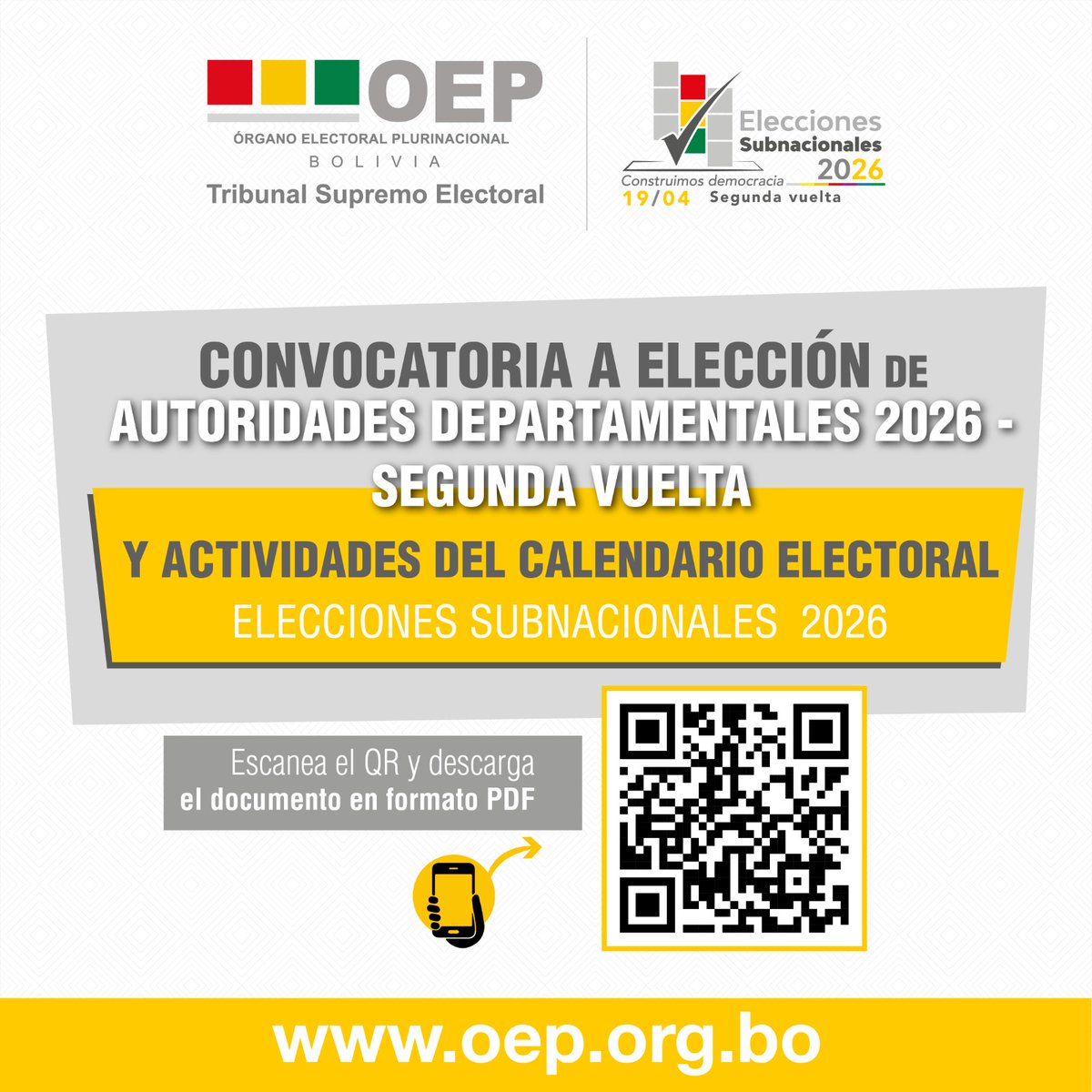 TSE Bolivia tweet media