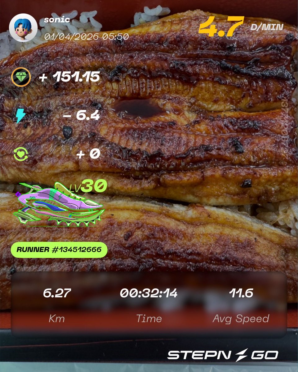 deviationvalue's tweet image. 朝ラン6.5km 11℃
おはようございます
昨日、一つ役割を終えました。形を変えて次へ向かいます
来年の誕生日まで私にはかなり大きい目標3を目指します
#ランニング
#STEPNGO
#ダイエット