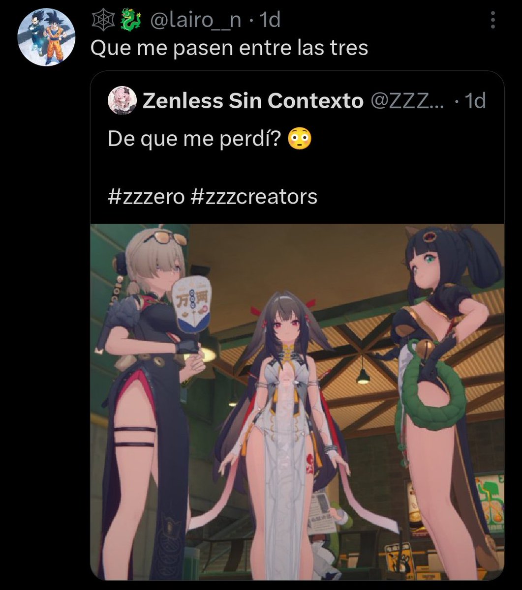 Post by Zenless Sin Contexto on X: xD