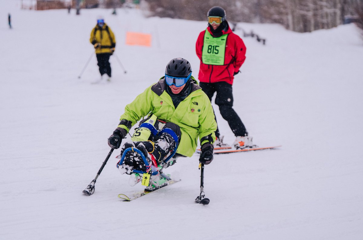 Sports4Vets's tweet photo. Safe travels to all our #Veterans, sponsors and volunteers who are traveling to Snowmass, Colorado this weekend! ✈️
Presented by U.S. Department of Veteran Affairs and DAV, the 40th National Disabled Veterans #WinterSportsClinic starts April 4!
Who’s ready? https://t.co/wkVBE6JGRa