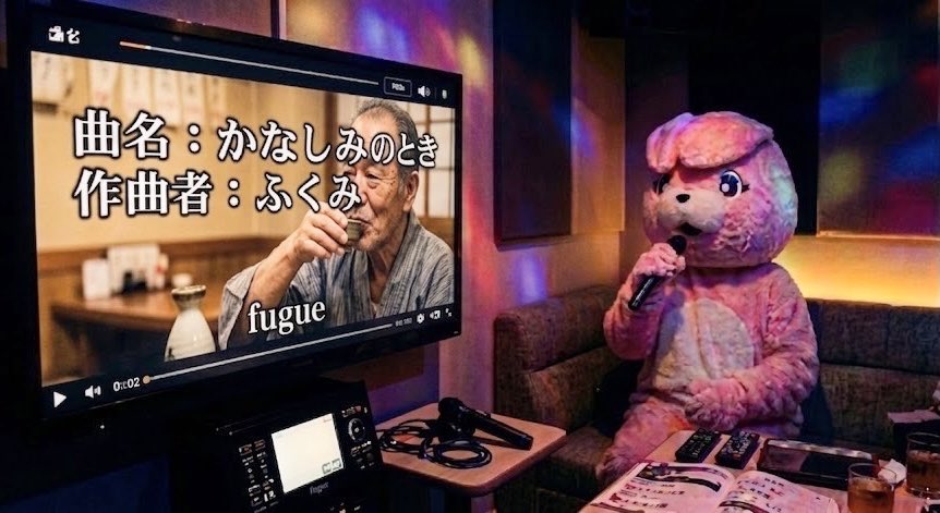 fugue_fa's tweet photo. 【fugue公式よりカラオケ配信のお知らせ】

このたび、fugueの新曲インスト「かなしみのとき」がJOYSOUNDよりカラオケ配信されました！

みなさんぜひ検索して歌ってくださいね！

うたたんもチャレンジ中👍

#4月1日
#何の日
#インスト
#歌詞はない
#何を歌うねん
#うたたん
#ウサギ語か

fugue https://t.co/00zPGBfUIH