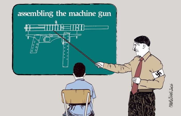 nonsonpago1's tweet image. assembling the machine gun

#Biani !💔
assemblaggio della mitragliatrice

Hitler è sempre tra di noi😞
Una"#Columbine"italiana
#17enne arrestato e indagati altri sette giovani
Un sottobosco di #delirio e #violenza
Abbiamo bisogno di un vero cambiamento!🤬

@maurobiani
@repubblica
