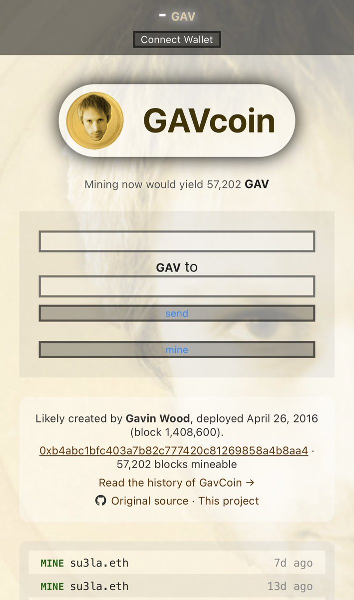 Friendly reminder that you can own the very first GavCoin $GAV on ...