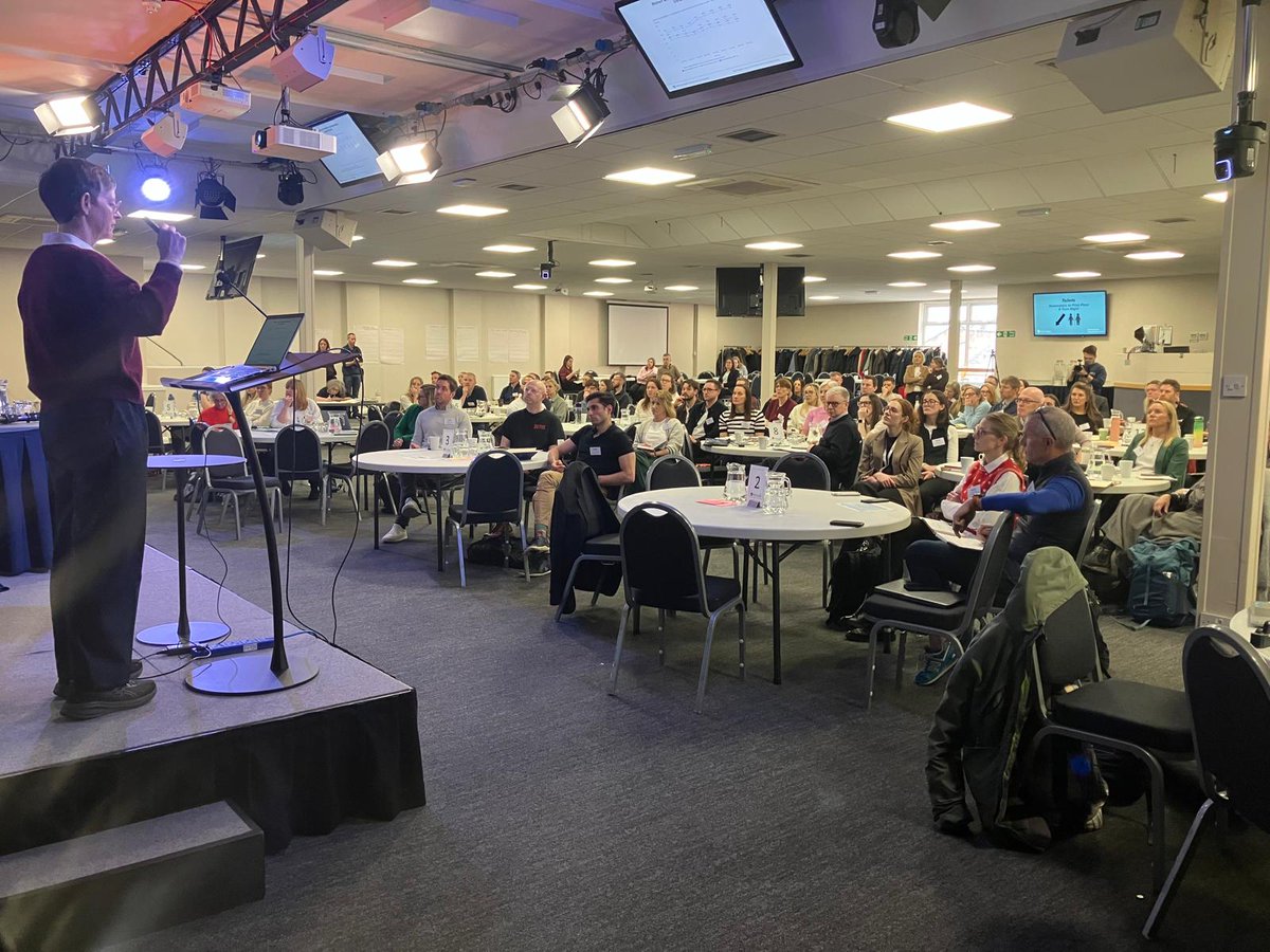 HorizonsNHS's tweet photo. Train delays nor hail stopped us! 🌧️🚆

140 colleagues came together in Manchester to explore how we get 11M+ people more active. 

From national strategy to neighbourhood action. Big ideas, brilliant speakers, sketch notes, and powerful conversations. https://t.co/DrV35iX98I