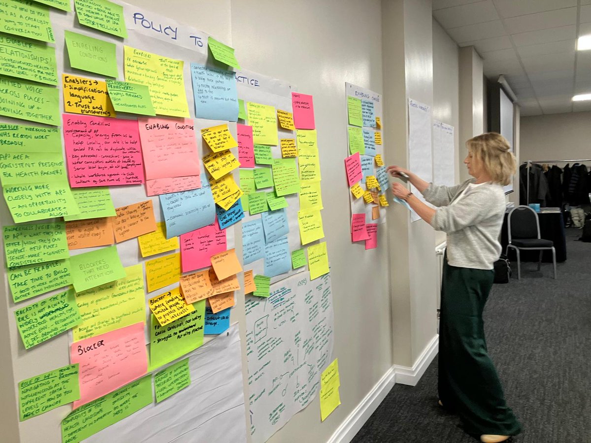 HorizonsNHS's tweet photo. Train delays nor hail stopped us! 🌧️🚆

140 colleagues came together in Manchester to explore how we get 11M+ people more active. 

From national strategy to neighbourhood action. Big ideas, brilliant speakers, sketch notes, and powerful conversations. https://t.co/DrV35iX98I