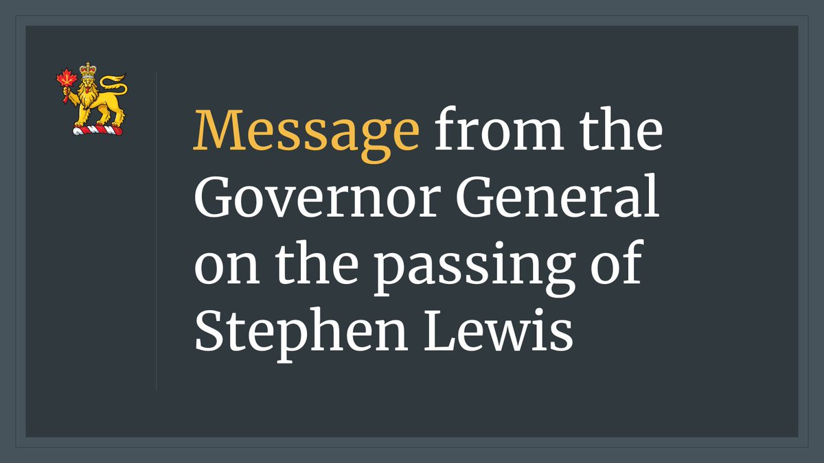 Governor General of Canada tweet media