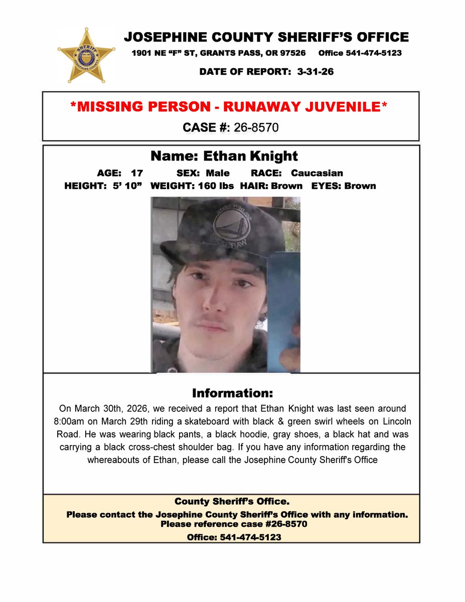 jocosheriffs's tweet photo. Missing Person / Runaway https://t.co/JKMNC2oStq https://t.co/BZWxFR7GKm