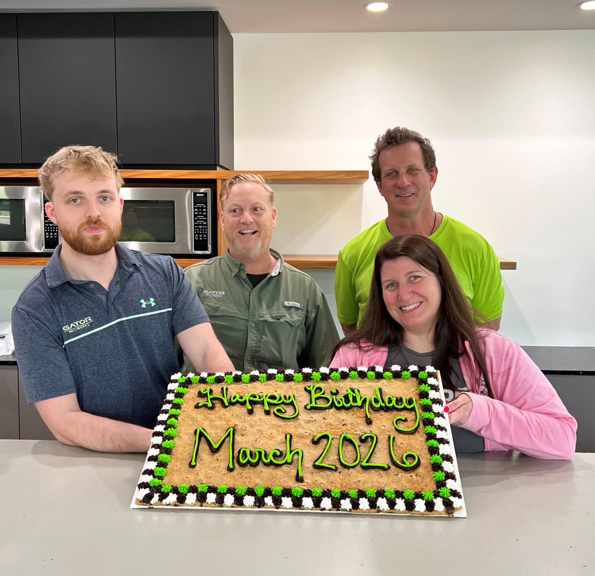 Happy birthday to our team members with March birthdays, Bailey, Tom, Jude and Erin. The work we do is stronger because of each of you. 🎉 

#gator #gatormillworks #millwork #commercialmillwork #residentialmillwork #architecturalmillwork #custommillwork