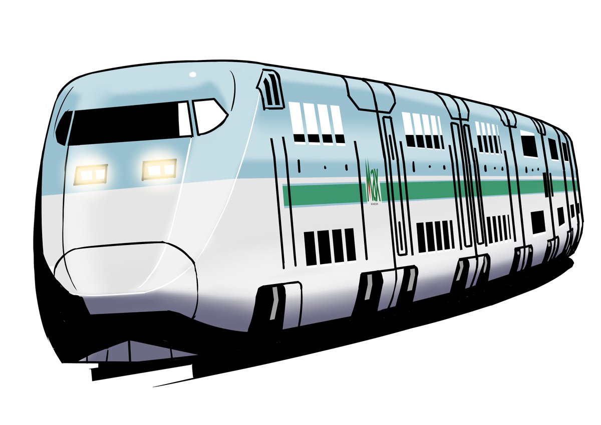 今日はエイプリールフールですね。
でんしゃのイラストを再掲します。 