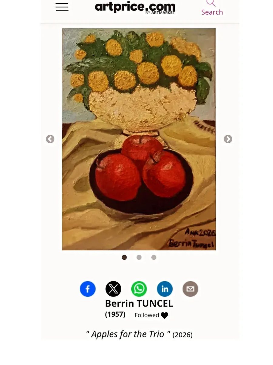 tuncel_ii's tweet photo. #BerrinTuncel @berrintuncelart @ #new #Artwork @ #ArtPrice #Art #Arte #Artworks #painting #drawing #oilcolor #oilcolors #oilcoloroncanvas

#BerrinTuncel @berrintuncelart #nouvelle #œuvre @ #ArtPrice #Art #Arte #Œuvres #peinture #dessin #huile #couleursàlhuile #huilesurtoile https://t.co/52Y7CesxI7