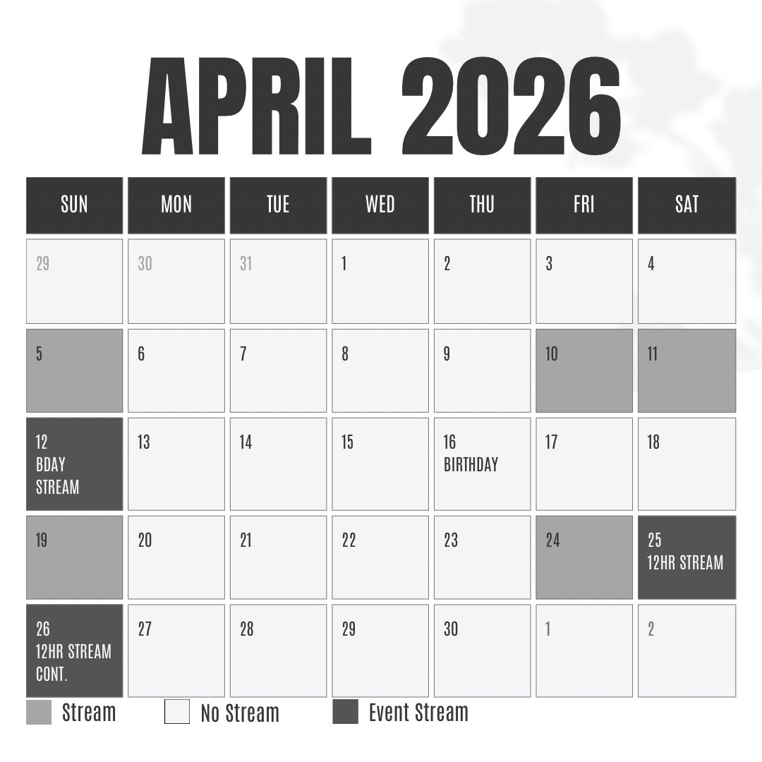 Upcoming Events for the next month! I’ll also be posting weekly schedules! Get ready Shark Fam!