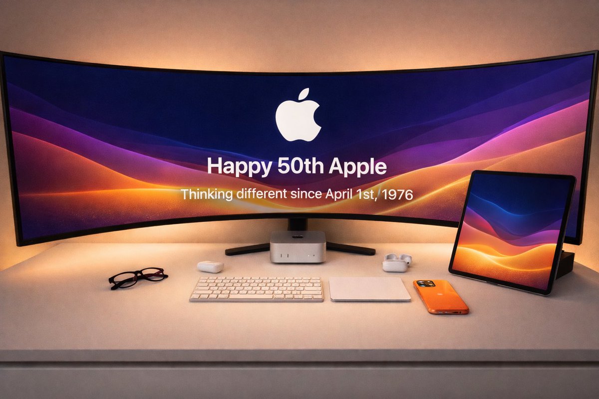 georgeykal's tweet photo. Happy 50th Apple 
#Apple https://t.co/1VO8ceaTGo