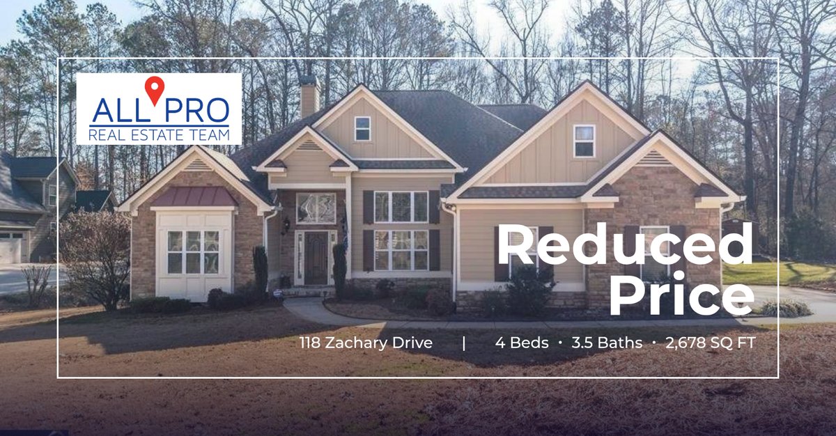 dwaynehicks's tweet photo. 📍 Reduced Price 📍 This recently reduced home at 118 Zachary Drive in Carrollton won't last long, so, don't wait to set up a showing! Reach out here or at (770) 301-8003 for more information!

#theallproteam #realestate #home #h... https://t.co/hq8FfYwDcL https://t.co/WDMvjuCaBc