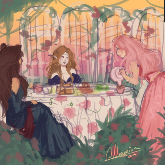 Nexphius's tweet photo. WIP 👀

wanted to draw all my fav book FMCs having a tea party

Ill prolly never finish this lmao https://t.co/YcO0vs20I0