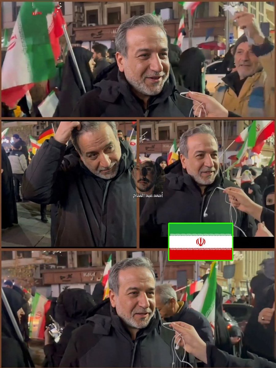 SarhanSher99318's tweet photo. 🔴عباس عراقجي وزير خارجية ايران ده مش طبيعي 

🔴 النهاردة كان في تجمع وسط الشعب الأيراني وواقف بيضحك قدام المذيعة ومش خايف من اي حاجة بدون حراسة ولا اي شئ

🔴بيبعت رسالة لترامب بيقوله اهو النظام اللي انت عايز تغيره وبتطالب الشعب بالنزول ضده انا نازل معاهم وواقفين بندعم بلدنا وبيبتسم كمان ابتسامة بيكرها ترامب واعوانه

🔴 عراقجي كان ممكن يخاف ومينزلش عشان ميترصدش زي علي لاريجاني وهيكون حقه بس عراقجي مبيخفش فعلاً ولا فارق معاه ومؤمن ان العمر واحد والرب واحد

🔴عراقجي في امريكا لو نزل انتخابات قدام ترامب الشعب هناك هيختاره هو من كتر الشعبية الهائلة ليه الناس حرفياً بيعشقوه
منقـــــــــــــــــــــــــــــــــــــــــــول