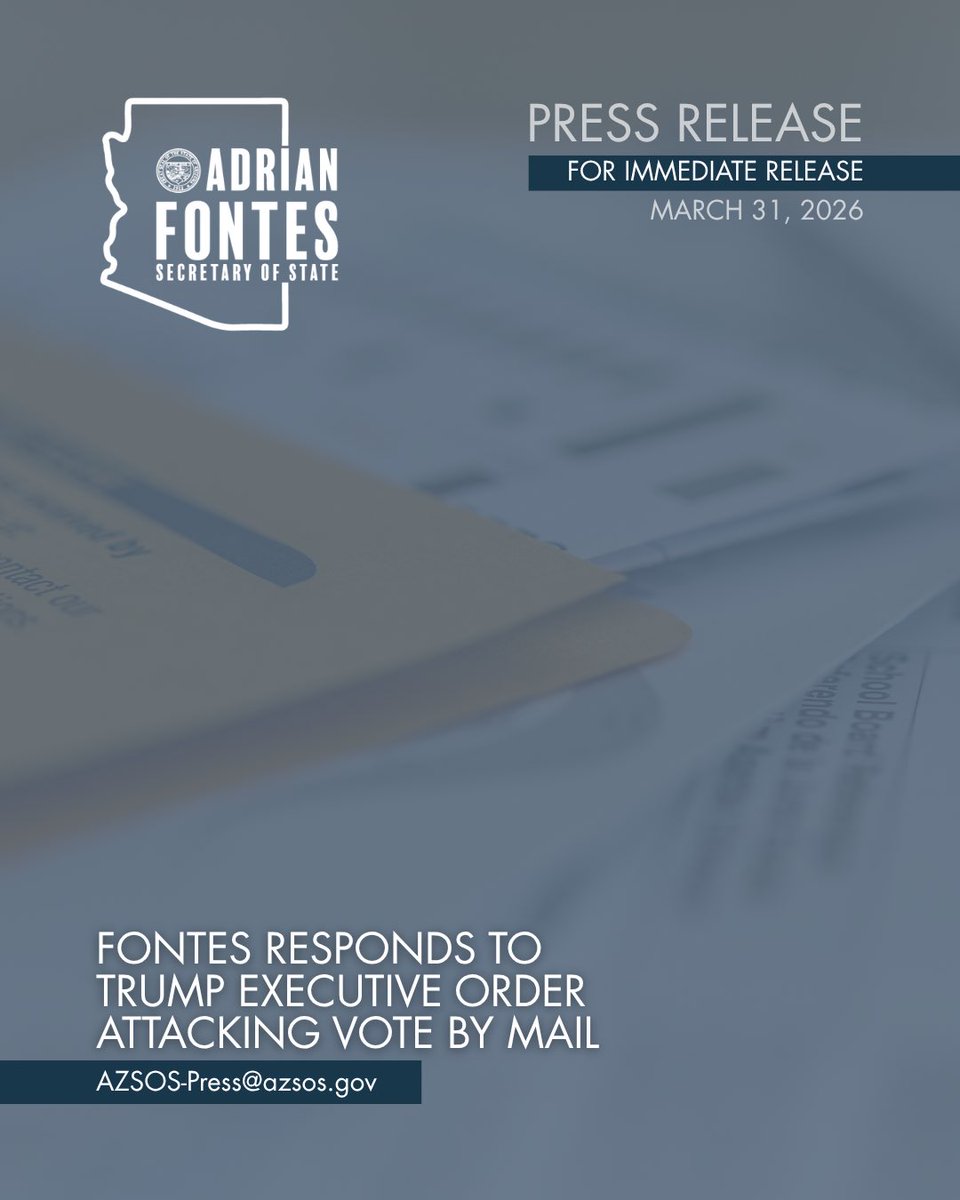 Arizona Secretary of State tweet media