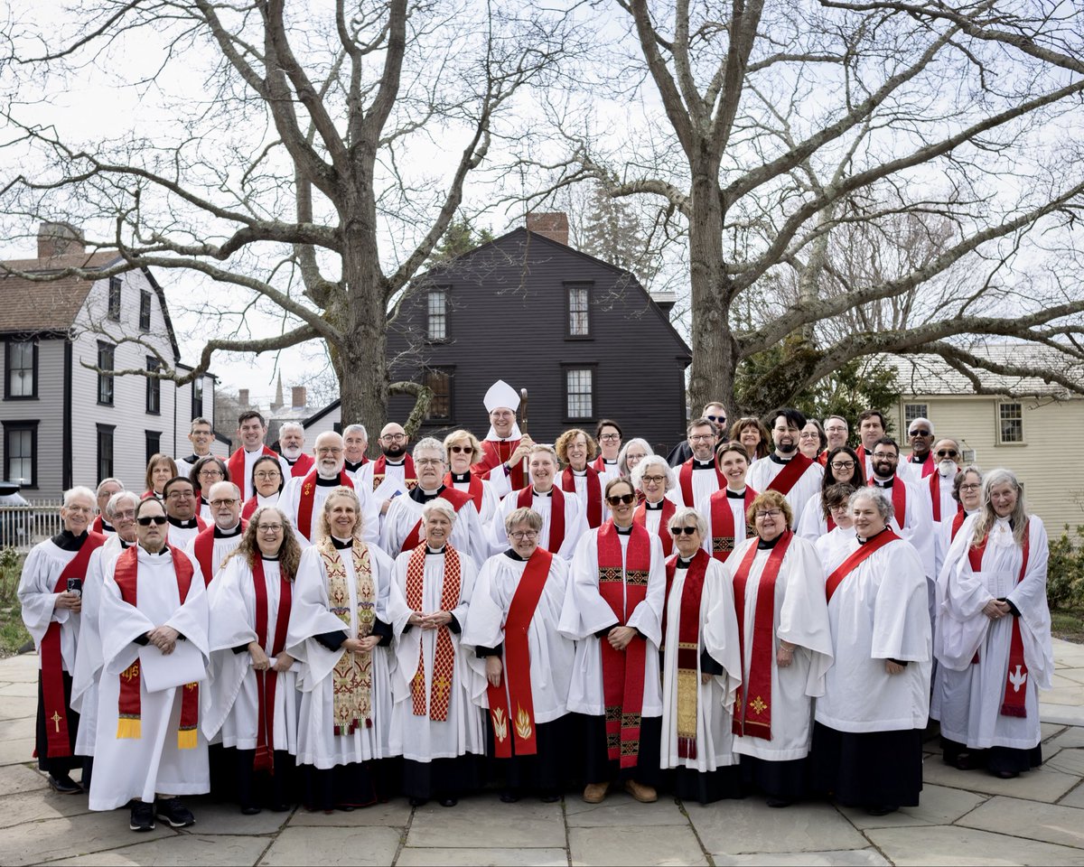 EpiscopalRI's tweet photo. This Tuesday of Holy Week, clergy from across the Diocese gathered at @newporttrinity for Chrism Mass and to renew their ordination vows. We praise God for our clergy and the communities they serve! https://t.co/IwmSXxE935