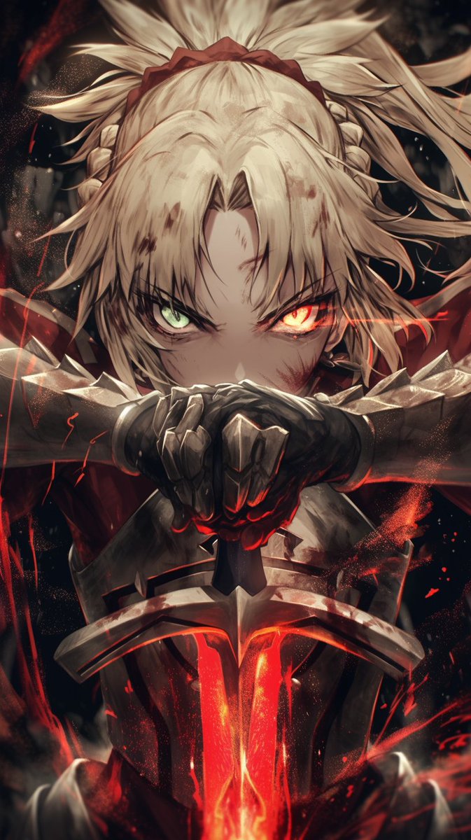 TokenBlack31's tweet photo. #FGO #FGO二部パッケージ妄想合わせ #midjourney #FateGrandOrder Mordred https://t.co/lajiKID8sC