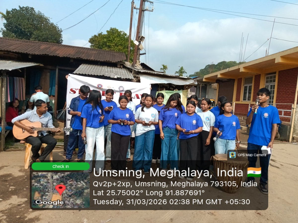 NssBalawan's tweet photo. Street Play on Drugs Abuse organised by NSS Balawan College today 31/03/2026 at Umsning Market
@CellNehu @nss_rdguwahati @SNONSSMeghalaya @YASMinistry https://t.co/zaDuiN1UPF