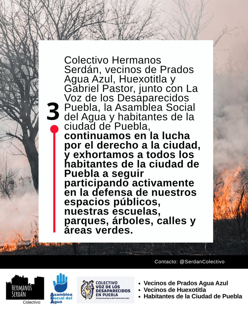 SerdanColectivo's tweet photo. El juez Jorge Arroyo Martínez (@JorgeAroy), negó la suspensión, pero seguimos firmes

Desde el Colectivo Hermanos Serdán luchamos por nuestras escuelas, parques y áreas verdes https://t.co/5gNVPzBH1p