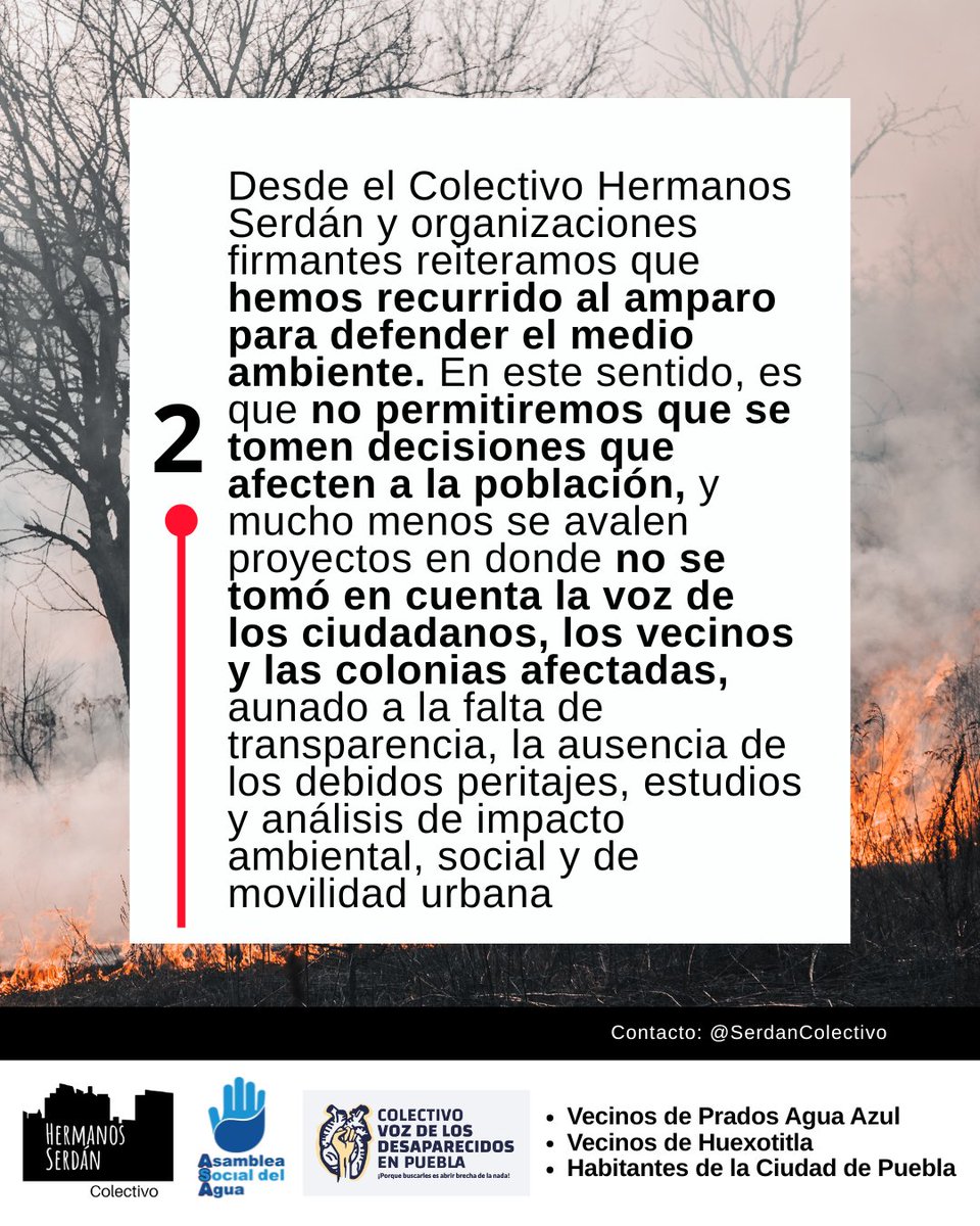 SerdanColectivo's tweet photo. El juez Jorge Arroyo Martínez (@JorgeAroy), negó la suspensión, pero seguimos firmes

Desde el Colectivo Hermanos Serdán luchamos por nuestras escuelas, parques y áreas verdes https://t.co/5gNVPzBH1p