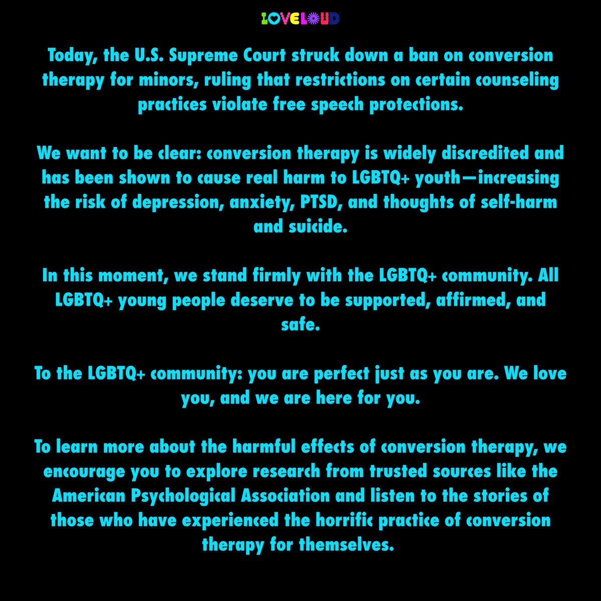 LOVELOUD Foundation tweet media