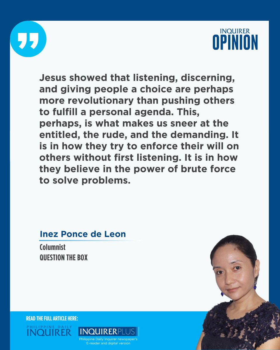 inquirerdotnet's tweet photo. Today's #QuestionTheBox by Inez Ponce de Leon (Apr. 1, 2026).
Visit https://t.co/TtpNkgGpix for fearless views and more.
Get the Inquirer here: https://t.co/tLGNXII3Jk https://t.co/nuwZGySyft