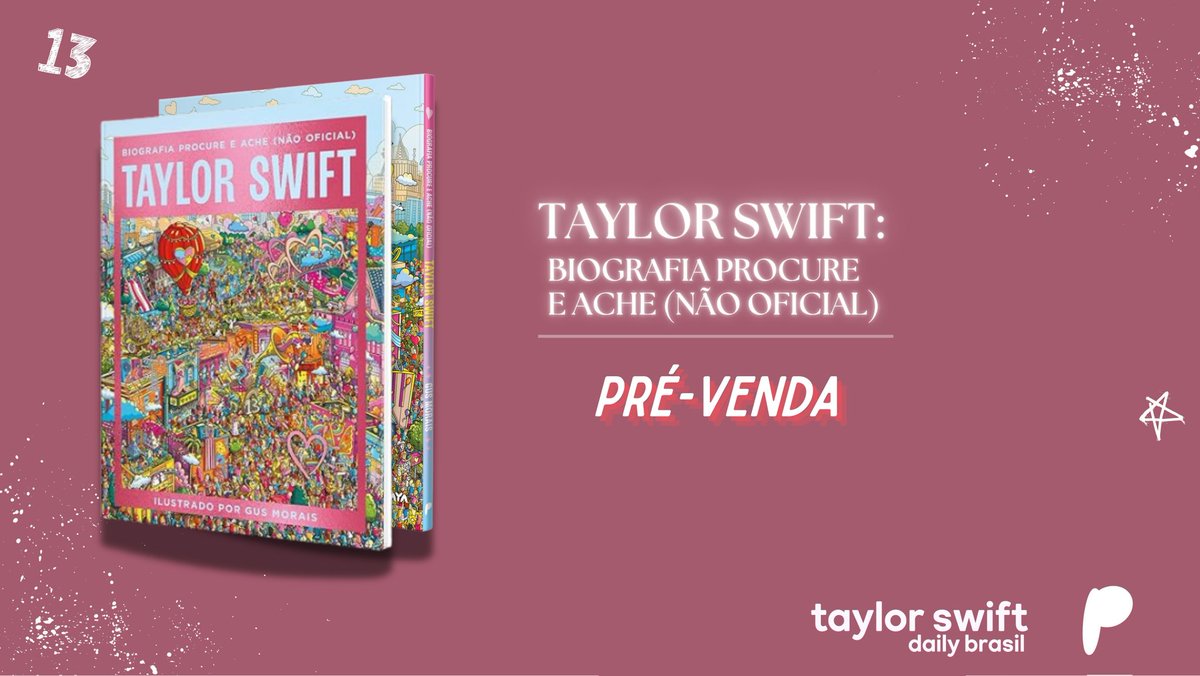 tswiftdailybr's tweet photo. Já imaginou revisitar toda a trajetória da Taylor Swift de um jeito leve, divertido e cheio de detalhes que só um fã de verdade percebe?

O livro “Taylor Swift: Biografia Procure e Ache (Não Oficial)” chega em pré-venda trazendo exatamente essa proposta: uma experiência diferente, que mistura momentos marcantes da carreira da artista com ilustrações ricas em referências e pequenos segredos espalhados por cada página.

É aquele tipo de livro que você não só lê, você explora, observa, se perde nos detalhes e, quando percebe, já tá completamente imerso em cada era. Pra quem ama a Taylor, é quase um jogo, cheio de surpresas que fazem cada página valer a pena.

Com arte assinada por Gus Morais, a obra entrega uma forma criativa e envolvente de se reconectar com o universo da artista, seja sozinho ou compartilhando com amigos e família.

A pré-venda já está disponível na Amazon e olha… isso aqui tem tudo pra virar aquele item queridinho na estante de qualquer Swiftie. ❤️‍🔥

🔗: https://t.co/7uh7XM2HzJ