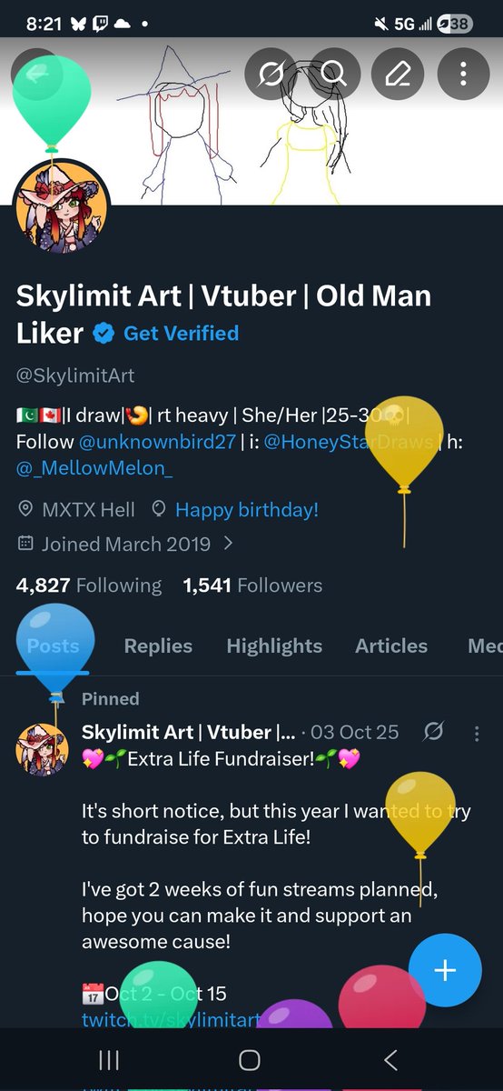 Skylimit Art | Vtuber | Old Man Liker tweet media