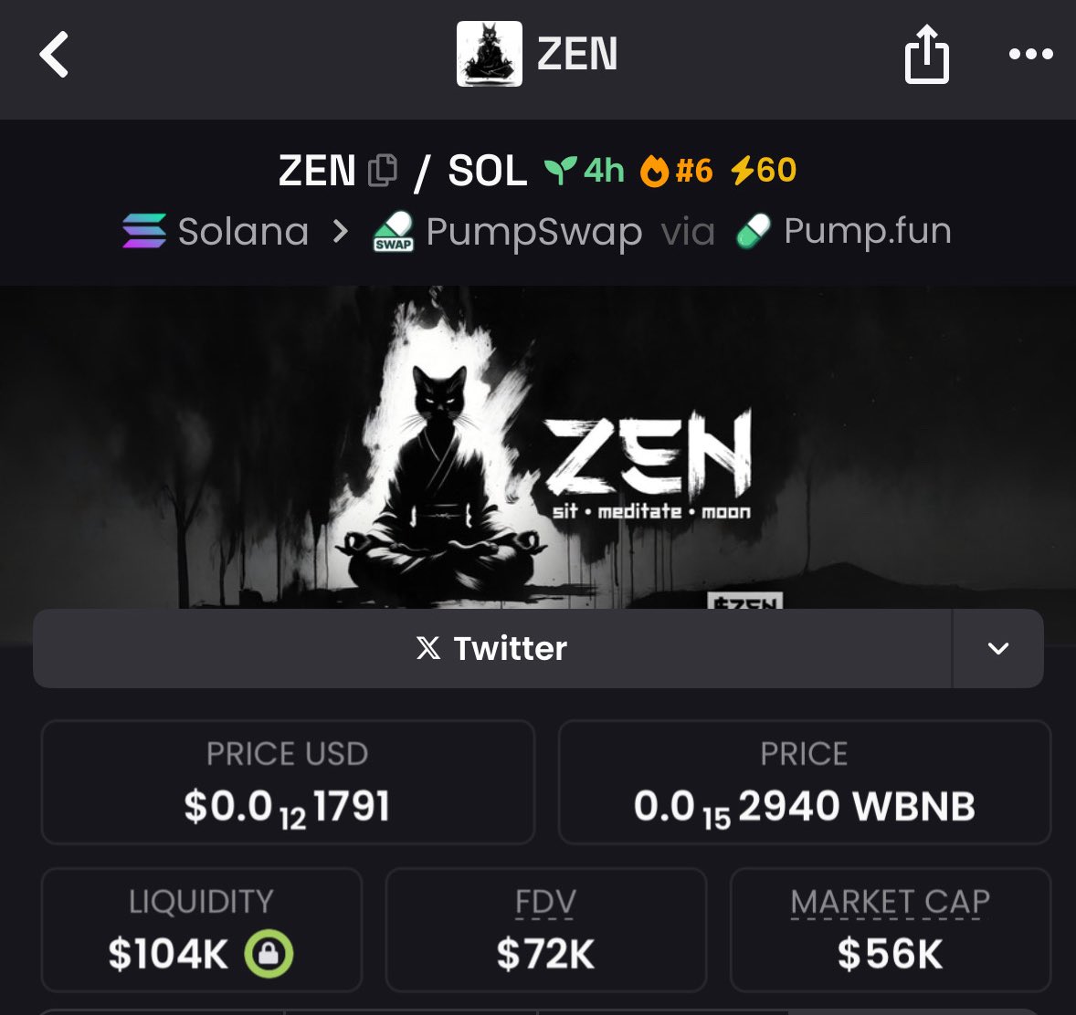 MrSolanaBlock's tweet image. ⚡️ $ZEN launched at $56K MCAP — now zenith at $1.5M! 🚀 27x gain for the wise ones! DM me for the next alpha! #solana #cryptosurge #moonbound #CryptoGems #blockchain

3tXvLBVojpviB13khqqsV4f7uh51Gy8m5q39eXJCpump