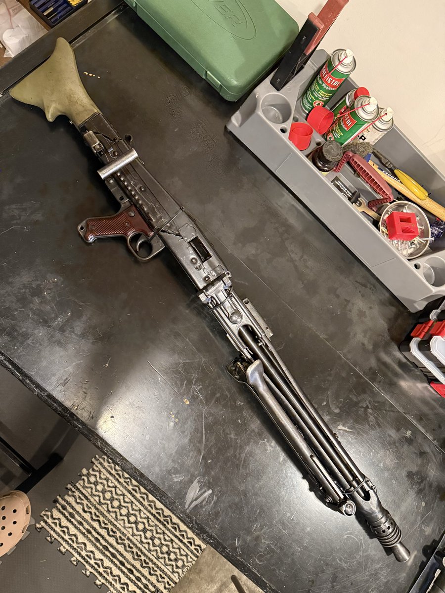 Cascadesurplus's tweet photo. I don’t apologize for the croc. Enjoy the legoed together MG-74. #2A #legos https://t.co/L75I1hvSlp