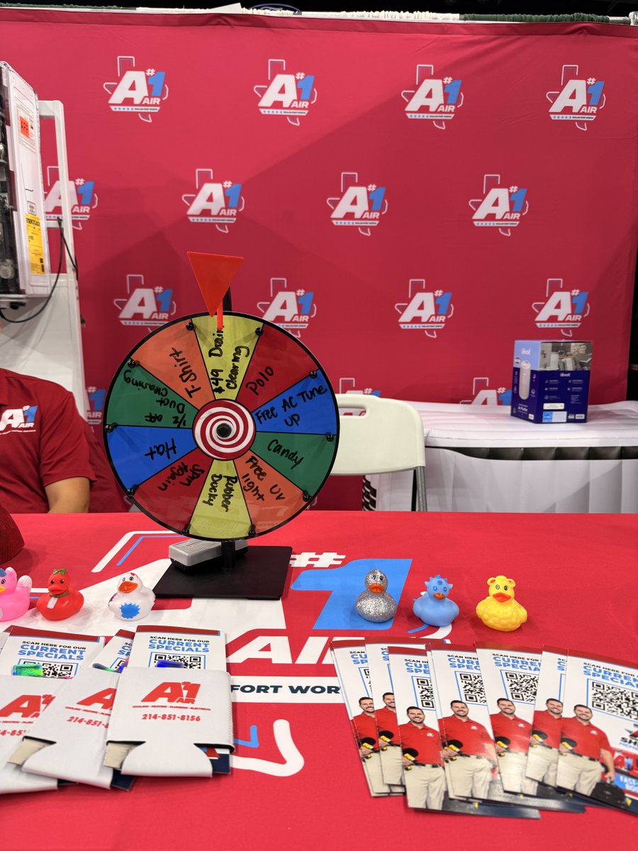 We had an incredible time at the Frisco Home &amp; Garden Show🏡 Meeting new people &amp; helping them improve their homes is what we do best🌟 A big thank you to everyone who stopped by our booth😁

Book your service today🛠️ (link in bio)

#A1Air #FriscoHomeAndGardenShow