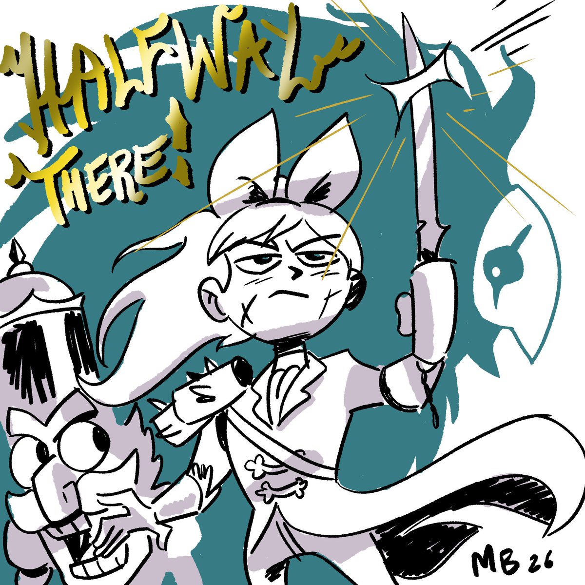 Today marks the official halfway point of our #ClaraandtheBelow campaign!!  We are hovering around 290k right now and feeling extremely grateful.  Only 15 days remain so let's see what other things we can unlock!!  Enjoy this break from mario movie discourse and take care.