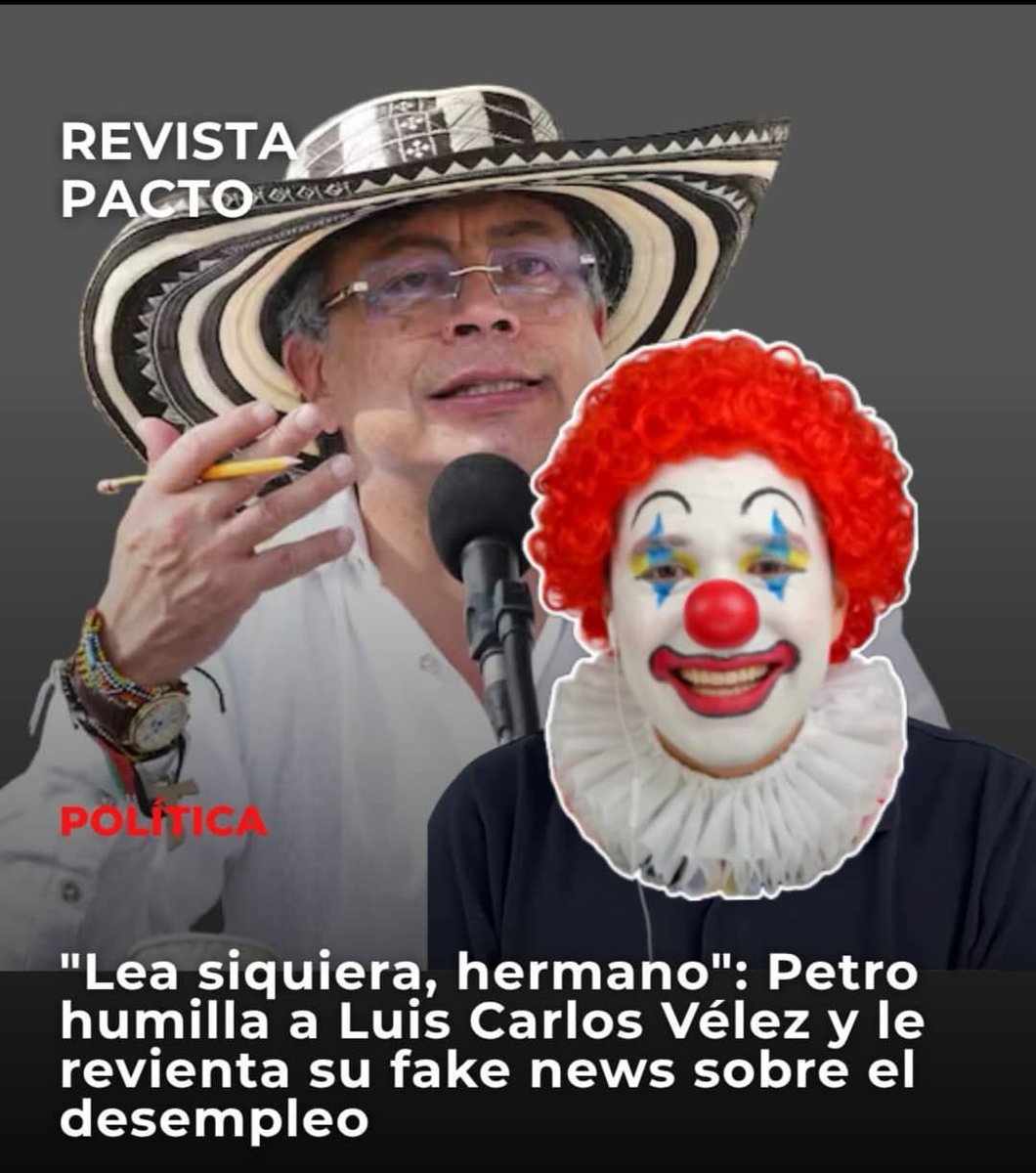 Teachercol's tweet image. No se dejen engañar de payasos ignorantes, paquetes uribestias que no saben ni dónde están parados. #PolloTriste, es un bruto desde la cuna.!!!
#FakeJournalist 
🤪😡👻