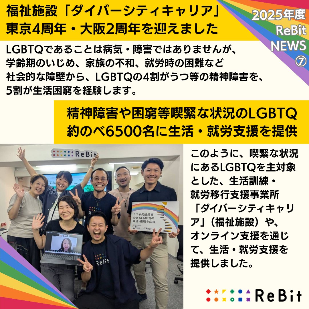 認定NPO法人 ReBit tweet media