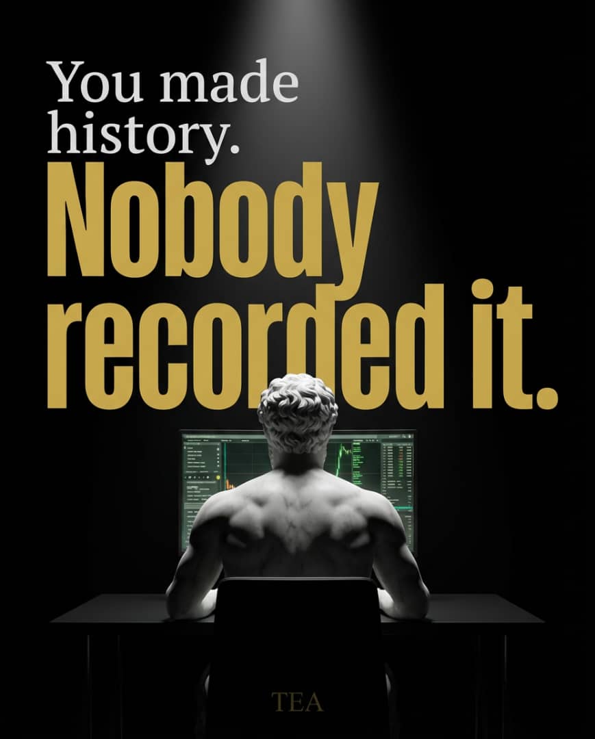 tea__global's tweet photo. From The elite trader who made history  to they average trader who broke a record, they both have  nothing to show for it.
No record. No credential. No verification.
Just a screenshot that nobody believes.
Note : this is a thread keep up. 🧵👇
#TradingEducation #TradingJourney https://t.co/i7sqjEpmbT